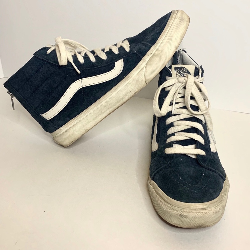 NAVY BLUE SK8-HI ZIP UP VANS